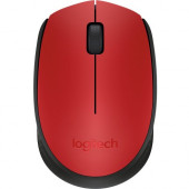 Logitech M170 Mouse - Optical - Wireless - Radio Frequency - Red - USB - Scroll Wheel - 2 Button(s) - Symmetrical 910-004941