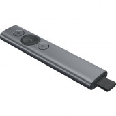 Logitech Spotlight Presentation Remote - Gyroscopic - Wireless - Bluetooth/Radio Frequency - Slate - USB - 3 Button(s) 910-005216