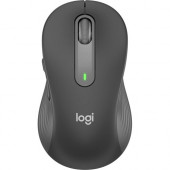 Logitech Signature M650L Mouse - Wireless - Bluetooth/Radio Frequency - Graphite - USB - 4000 dpi - Scroll Wheel - Large Hand/Palm Size - Right-handed Only 910-006346