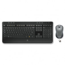 Logitech MK520 Full Keyboard/Laser Mouse Combo - USB Wireless RF Keyboard - USB Wireless RF Mouse - Laser - Scroll Wheel (PC) - RoHS, TAA, WEEE Compliance 920-002553