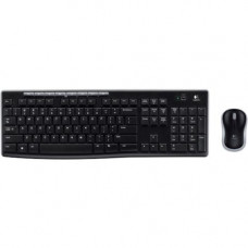 Logitech Wireless Combo MK270 - Retail - USB Wireless RF Keyboard - English, French - Black - USB Wireless RF Mouse - Optical - Scroll Wheel - Black - Multimedia, Internet Key, Email, Play/Pause, Volume Control, On/Off Switch Hot Key(s) - AA, AAA (PC) - R