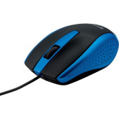 Verbatim Corded Notebook Optical Mouse - Blue - Optical - Cable - Blue - USB Type A - Notebook, Desktop Computer, Ultrabook - Scroll Wheel 99743