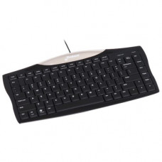 Evoluent Essentials Full Featured Compact Keyboard - Cable Connectivity - English, French - Mac, Linux, Windows, Unix - Scissors Keyswitch EKB