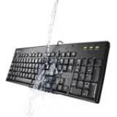 Global Upholstery  I-ROCKS WASHABLE USB KEYBOARD BLACK IRK32W-BK