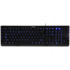 Ergoguys A4TECH KD-600L LED ILLUMINATED ULTA SLIM KEYBOARD - Cable Connectivity - Compatible with PC - Multimedia Hot Key(s) KD-600L