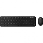 Microsoft Keyboard & Mouse - Wireless Bluetooth 5.0 2.40 GHz Keyboard - English - Black Wireless Bluetooth Mouse - BlueTrack - 4 Button - Scroll Wheel - QWERTY - Black - Multimedia, Calculator, Screen Snipping, Volume Control, Emoji, Next Track, Previ