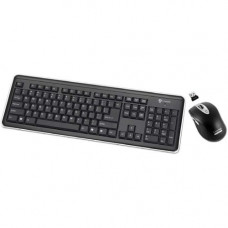 Buslink Media i-rocks RF-6577L Keyboard and Mouse - USB Wireless RF Keyboard - USB Wireless RF Mouse - Laser - 1600 dpi RF-6577L-BK