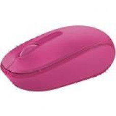 Microsoft Wireless Mobile Mouse 1850 - Optical - Wireless - Radio Frequency - 2.40 GHz - Magenta Pink - USB 2.0 - 1000 dpi - Scroll Wheel - 3 Button(s) - Symmetrical - EIP, REACH, RoHS, WEEE Compliance U7Z-00062