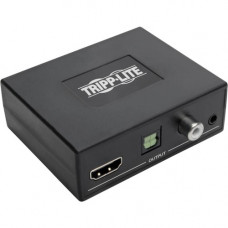 Tripp Lite 4K HDMI Audio Extractor with TOSLINK, RCA and 3.5 mm Stereo Output, 7.1 Channel, HDCP 2.2, 4K @ 60 Hz, HDR - Functions: Audio Extraction, Audio De-embedding - 3840 x 2160 - USB - Audio Line Out - TAA Compliance P130-000-AUD4K6