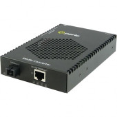 Perle S-1110P-S1SC10D Media Converter - 1x PoE (RJ-45) Ports - 1 x SC Ports - 1000Base-BX-D, 10/100/1000Base-T - Rail-mountable, Rack-mountable, Wall Mountable - REACH, RoHS, WEEE Compliance 05080154