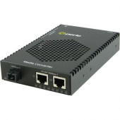 Perle S-1110DP-S1SC120U Media Converter - 2x PoE (RJ-45) Ports - 1 x SC Ports - 1000Base-BX-U, 10/100/1000Base-T - Rail-mountable, Rack-mountable, Wall Mountable - REACH, RoHS, WEEE Compliance 05082224