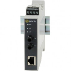 Perle SR-100-ST20 Transceiver/Media Converter - 1 x Network (RJ-45) - 2 x ST Ports - DuplexST Port - Single-mode - Fast Ethernet - 100Base-TX, 100Base-LX - Rail-mountable 05091030