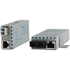 Omnitron Systems miConverter GX/T 1222-0-9Z Transceiver/Media Converter - 1 x Network (RJ-45) - 1 x SC Ports - DuplexSC Port - Multi-mode - Gigabit Ethernet - 1000Base-BX, 10/100/1000Base-T, 1000Base-X - Desktop, Wall Mountable, Rack-mountable 1222-0-9Z