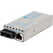 Omnitron Systems miConverter 10/100/1000 Gigabit Ethernet Fiber Media Converter RJ45 SC Single-Mode 110km - 1 x 10/100/1000BASE-T; 1 x 1000BASE-ZX; USB Powered; Lifetime Warranty - RoHS, WEEE Compliance 1223-4-6