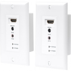 Manhattan HDMI over Cat5e/Cat6 Extender Wallplate Kit - HDMI Signal Extender- Single Cat5e/Cat6 Cable 207607