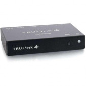 C2g TruLink VGA+3.5mm Audio over Cat5 Box Transmitter - 1 Input Device - 2 Output Device - 300 ft Range - 2 x Network (RJ-45) - 1 x VGA In - WUXGA - 1920 x 1200 - Twisted Pair - Category 6 - TAA Compliant - RoHS, TAA Compliance 29367