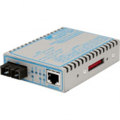 Omnitron Systems FlexPoint 10/100/1000 Gigabit Ethernet Fiber Media Converter RJ45 SC Multimode 550m - 1 x 10/100/1000BASE-T; 1 x 1000BASE-SX; US AC Powered; Lifetime Warranty - RoHS, WEEE Compliance 4700-1