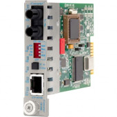 Omnitron Systems Transceivers/Media Converter - 1 x Network (RJ-45) - 1 x ST Ports - Fast Ethernet - 10/100Base-TX, 100Base-FX - RoHS, WEEE Compliance 8380-5