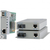 Omnitron Systems iConverter Gx AN 8510N-1-AW Transceiver/Media Converter - 1 x Network (RJ-45) - 1 x SC Ports - Single-mode - Gigabit Ethernet - 1000Base-T, 1000Base-BX, 1000Base-SX, 1000Base-ZX, 1000Base-LX - Standalone, Wall Mountable, Rail-mountable 85