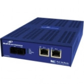 B&B 10/100 mbps PoE Media Converter - 1 x Network (RJ-45) - 1x PoE (RJ-45) Ports - 1 x ST Ports - 10/100Base-TX, 100Base-FX - Desktop, Rack-mountable, Wall Mountable - RoHS Compliance 852-11712