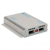 Omnitron Systems iConverter 10 Gigabit Ethernet Fiber Media Converter XFP to XFP 10Gbps Wide Temp - 2 x XFP (Protocol-Transparent); Wall-Mount Standalone; US AC Powered; Lifetime Warranty - REACH, RoHS, WEEE Compliance 8599-11-DW