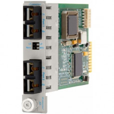 Omnitron Systems iConverter 100Mbps Ethernet Fiber to Fiber Media Converter SC Multimode 5km to Multimode 5km Module - 2 x 100BASE-FX; Internal Module; Lifetime Warranty - RoHS, WEEE Compliance 8622-0