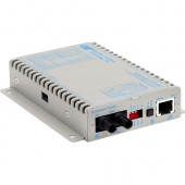 Omnitron Systems iConverter T1/E1 Fiber Media Converter RJ48 ST Single-Mode 30km Wide Temp - 1 x T1/E1; 1 x ST Single-Mode; Wall-Mount Standalone; US AC Powered; Lifetime Warranty - RoHS, WEEE Compliance 8701-1-D-W