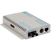 Omnitron Systems iConverter 10/100M2 Fiber Media Converter - 1 x RJ-45 , 1 x ST - 10/100Base-TX, 100Base-FX - Wall-mountable 8900N-0-D-W