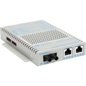 Omnitron Systems OmniConverter 10/100 PoE Ethernet Fiber Media Converter Switch RJ45 ST Single-Mode 30km - 2 x 10/100BASE-TX; 1 x 100BASE-FX; US AC Powered; Lifetime Warranty - RoHS, WEEE Compliance 9301-1-21