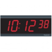 Pyramid TimeTrax Sync 2.5in x 6 Digit Red LED Wireless Digital Wall Clock - Digital 9D26BR