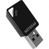 Netgear AC600 IEEE 802.11ac - Wi-Fi Adapter for Desktop Computer/Notebook - USB - 600 Mbit/s - 2.40 GHz ISM - 5 GHz UNII - External A6100-10000S