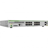 Allied Telesis L3 switch with 16 x 10/100/1000T PoE ports and 2 x 100/1000X SFP ports - 16 Ports - Manageable - 3 Layer Supported - Modular - Optical Fiber, Twisted Pair - Wall Mountable, Rack-mountable, Desktop AT-GS970M/18PS-R-10