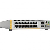 Allied Telesis 16-port 1G/10G BaseT Stackable Switch with 2 QSFP Ports - 16 Ports - Manageable - 3 Layer Supported - Modular - Twisted Pair, Optical Fiber - Rack-mountable AT-X550-18XTQ-10