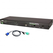 ATEN CS1716AUKIT KVM Switch - 16 Computer(s) - 2048 x 1536 - 1 x USB - Rack-mountable - 1U - RoHS, WEEE Compliance CS1716AUKIT