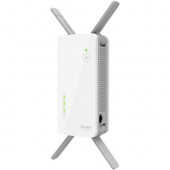 D-Link DAP-1860 IEEE 802.11ac 2.54 Gbit/s Wireless Range Extender - 5 GHz, 2.40 GHz - 4 x External Antenna(s) - 328.1 ft Maximum Indoor Range - MIMO Technology - 1 x Network (RJ-45) - Wall Mountable DAP-1860