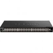 D-Link DGS-1520-52 Layer 3 Switch - 50 Ports - Manageable - 3 Layer Supported - Modular - Twisted Pair, Optical Fiber - 1U High - Rack-mountable DGS-1520-52