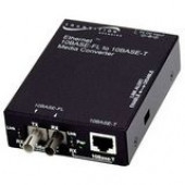 TRANSITION NETWORKS E-TBT-FRL-05(SM) 10BASE-T to 10BASE-FL Ethernet Media Converter - 1 x RJ-45 , 1 x ST - 10Base-T, 10Base-FL - Wall-mountable - TAA Compliance E-TBT-FRL-05(SM)-NA