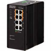 Edge-Core ECIS4500-4P4T Ethernet Switch - 8 Ports - Manageable - Gigabit Ethernet - 10/100/1000Base-T - 2 Layer Supported - Modular - DC - 145 W Power Consumption - 120 W PoE Budget - Twisted Pair - PoE Ports - Wall Mountable, DIN Rail Mountable - 5 Year 