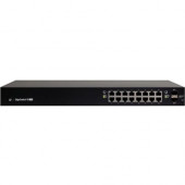 UBIQUITI Managed PoE+ Gigabit Switch with SFP - 16 Ports - Manageable - 3 Layer Supported - Modular - Optical Fiber, Twisted Pair - 1U High - Rack-mountable ES-16-150W