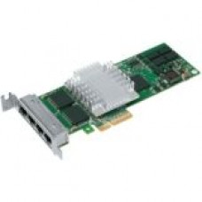 Intel PRO/1000 PT Quad Port LP Server Adapter - PCI Express x4 - 10/100/1000Base-T - Low-profile - Retail - RoHS Compliance EXPI9404PTLBLK