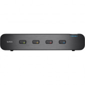 Belkin Advanced Secure Dual-Head DVI-I KVM Switch; 4-Port - 4 Computer(s) - 1 Local User(s) - 3840 x 2160 - 2 x PS/2 Port - 6 x USB - 10 x DVI - Desktop, Under Table, Wall Mountable - TAA Compliance F1DN104E-3