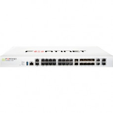 FORTINET FortiGate FG-100F Network Security/Firewall Appliance - 22 Port - 10GBase-X, 1000Base-T, 1000Base-X - 10 Gigabit Ethernet - AES (256-bit), SHA-256 - 500 VPN - 21 x RJ-45 - 10 Total Expansion Slots - 5 Year ASE FortiCare and FortiGuard 360 Protect