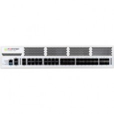 FORTINET FortiGate FG-1801F Network Security/Firewall Appliance - 18 Port - 1000Base-T, 1000Base-X, 40GBase-X, 10GBase-X - 40 Gigabit Ethernet - AES (256-bit), SHA-256 - 10000 VPN - 18 x RJ-45 - 26 Total Expansion Slots - 5 Year 24x7 FortiCare and FortiGu