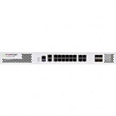 FORTINET FortiGate FG-200E Network Security/Firewall Appliance - 18 Port - 1000Base-T, 1000Base-X - Gigabit Ethernet - AES (128-bit), AES (256-bit), SHA-256 - 300 VPN - 17 x RJ-45 - 4 Total Expansion Slots - 1U - Rack-mountable - TAA Compliance FG-200E-LE