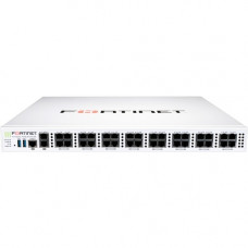 FORTINET FortiGate FG-400E-BYPASS Network Security/Firewall Appliance - 34 Port - 10/100/1000Base-T - Gigabit Ethernet - AES (256-bit), SHA-256 - 500 VPN - 32 x RJ-45 - 3 Year 24x7 FortiCare and FortiGuard UTP - 1U - Rack-mountable FG-400E-BYPASS-BDL-950-