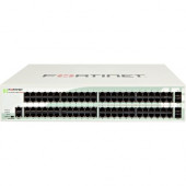 FORTINET FortiGate 98D-POE Network Security/Firewall Appliance - 98 Port - 1000Base-T, 1000Base-X Gigabit Ethernet - USB - 74 x RJ-45 - 24 x PoE Ports - 4 - SFP - 4 x SFP - Manageable - 2U - Rack-mountable FG-98D-POE-BDL