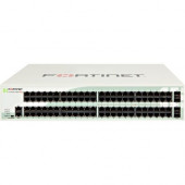 FORTINET FortiGate 98D-POE Network Security/Firewall Appliance - 98 Port - 10/100/1000Base-T Gigabit Ethernet - USB - 74 x RJ-45 - 24 x PoE Ports - 4 - SFP - 4 x SFP - Manageable - 2U - Rack-mountable FG98D-POE-BDL-950-12