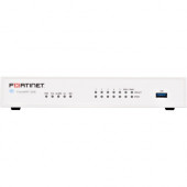 FORTINET FortiWifi FWF-50E Network Security/Firewall Appliance - 7 Port - 10/100/1000Base-T - Gigabit Ethernet - Wireless LAN IEEE 802.11a/b/g/n - AES (256-bit), SHA-256 - 200 VPN - 5 x RJ-45 - 1 Year 24X7 Forticare and Fortiguard UTP - Desktop FWF-50E-N-