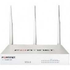 FORTINET FortiWifi FWF-60F Network Security/Firewall Appliance - 10 Port - 10/100/1000Base-T - Gigabit Ethernet - Wireless LAN IEEE 802.11 a/b/g/n/ac - SHA-256, AES (256-bit) - 200 VPN - 10 x RJ-45 - 1 Year 24x7 FortiCare and FortiGuard UTP - Desktop, Rac