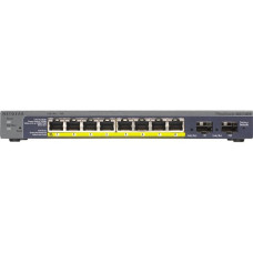 Netgear ProSafe GS110TP Ethernet Switch - 8 Ports - Manageable - 3 Layer Supported - Modular - Twisted Pair, Optical Fiber - Desktop, Wall Mountable - Lifetime Limited Warranty GS110TP-300NAS